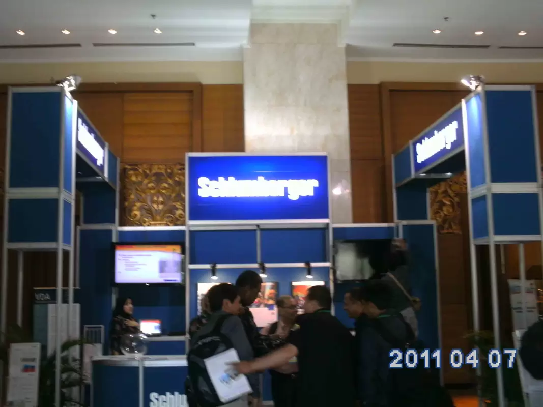 SPECIAL SYSTEM BOOTH ALLUMUNIUM R8 SCHLUMBERGER - Project Gallery Image