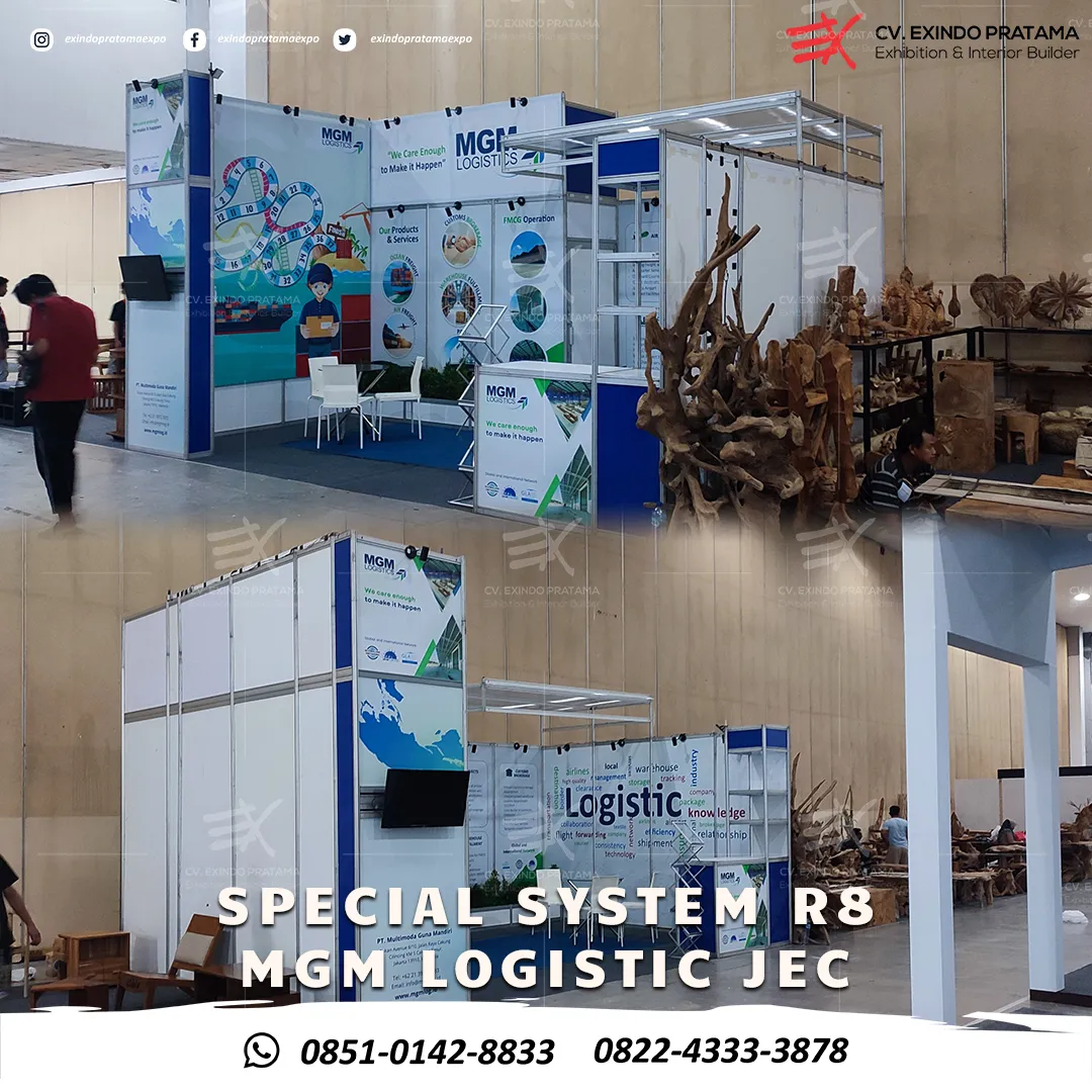 BOOTH MGM LOGISTIK JEC - Special system Allumunium R8 di YOGYAKARTA
