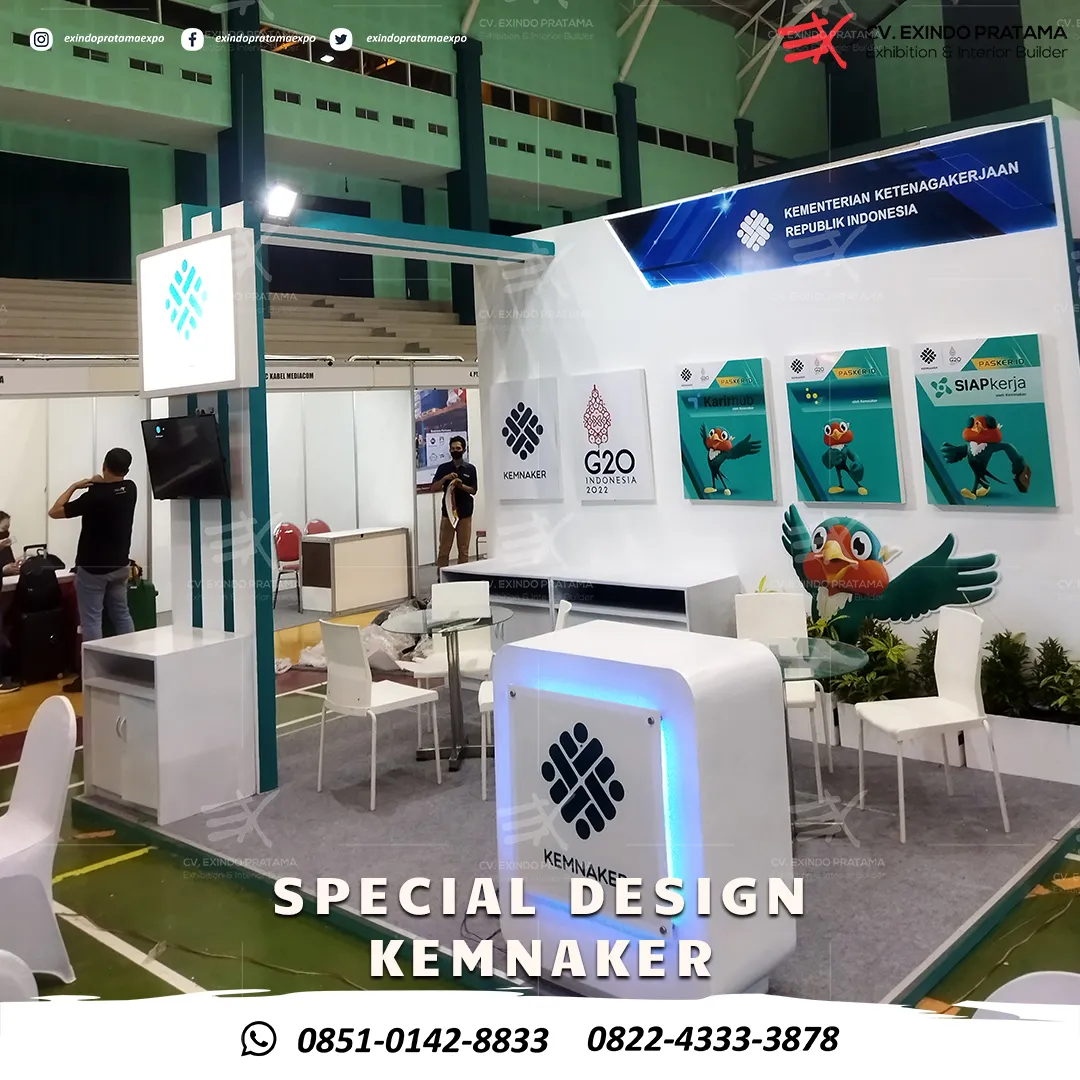 KEMENANKER - Special Booth Design di SURABAYA
