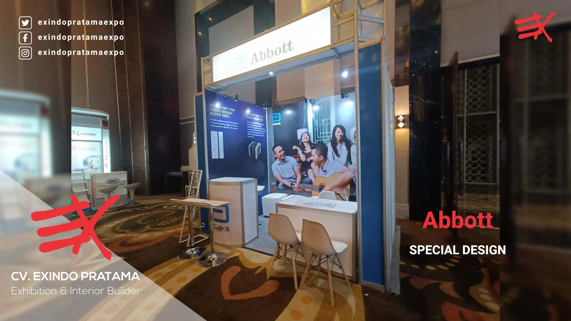 BOOTH ABBOT - Special system Allumunium R8 di -