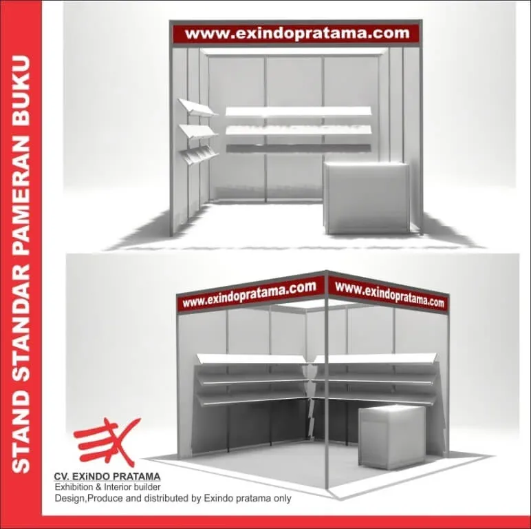 Stand standar R8 - Booth pameran Allumunium R8